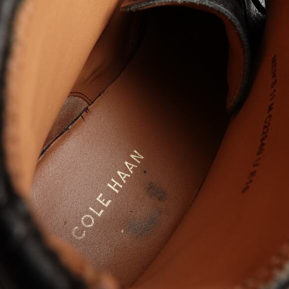 Cole Haan Boots Men SZ 11M BLK Barron Chukka Leather Ankle Comfort Modern C22940